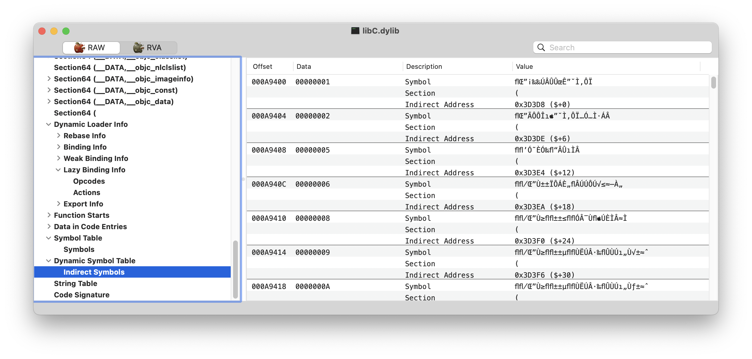 obfuscated imported symbols