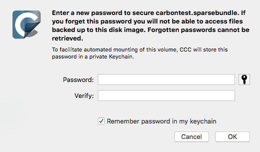 password prompt