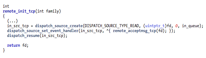 remote init tcp source